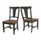 International Concepts Set of Two Soild Wood Panel Back Chair in Hickory/Washed Coal, PK2 CI45-110P - alternate 7